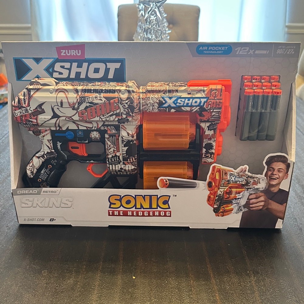 Zuru X-Shot Sonic Skins Blaster - Orange and Black